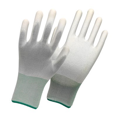 Perlindungan Tenaga Kerja Abu -abu Sarung tangan yang dilapisi